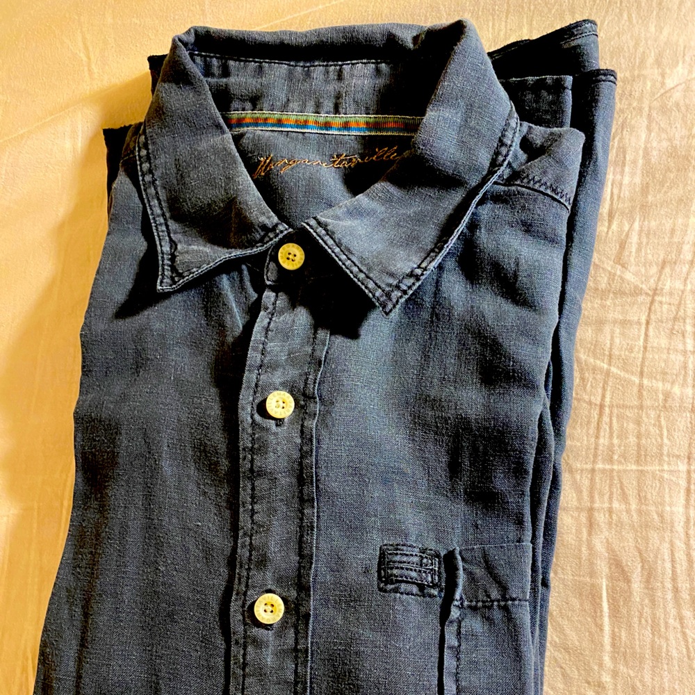 Margaritaville shirt Linen 100%,size M